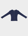 BASERANGE 25 Spring/Summer Drip Skirt/Cardigan Portugal BAS-KDRC-LI-SU25-MEZ BLUE Cardigan (DRDR)